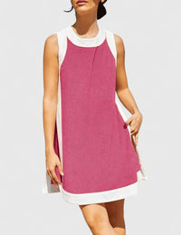Amélie | Colourblock Sleeveless Shift Dress
