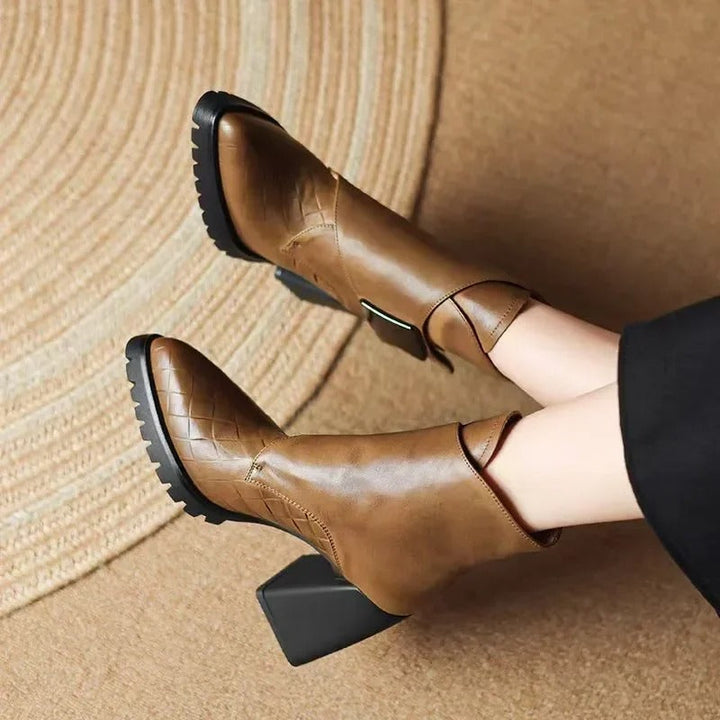 Michelle | Bequeme und elegante moderne Stiefel mit Blockabsatz