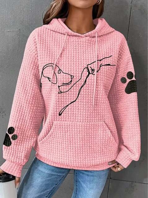 Nathalia | Hoodie with Dog Print – Cozy Style for Women