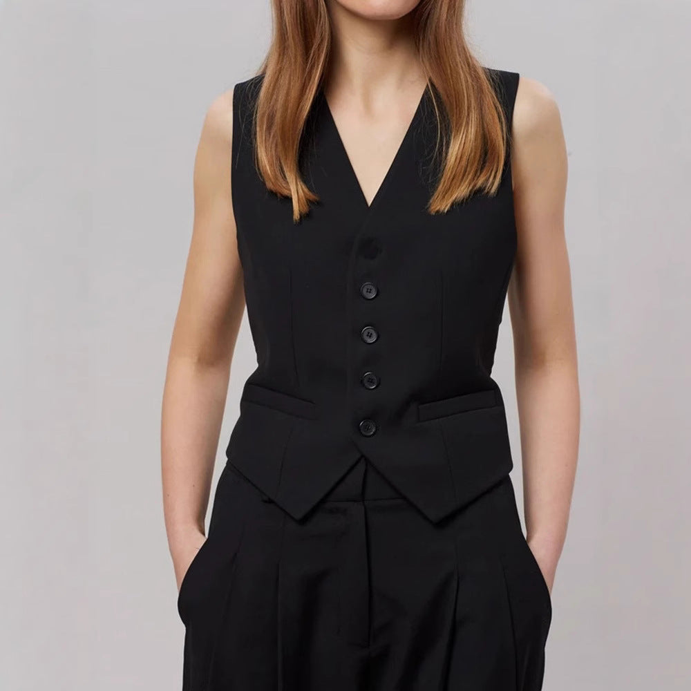 Lorevina | Tailored Button-Front Vest