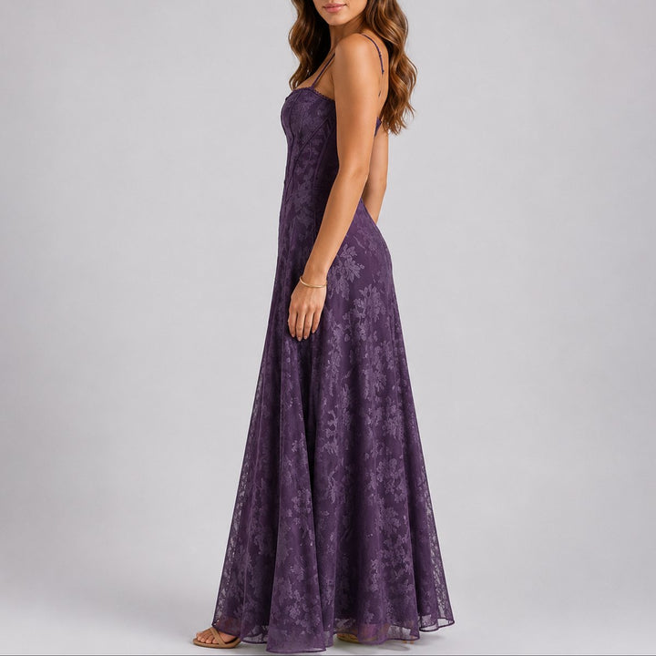 Aloura | Elegantes florales Korsett-Maxikleid für Damen