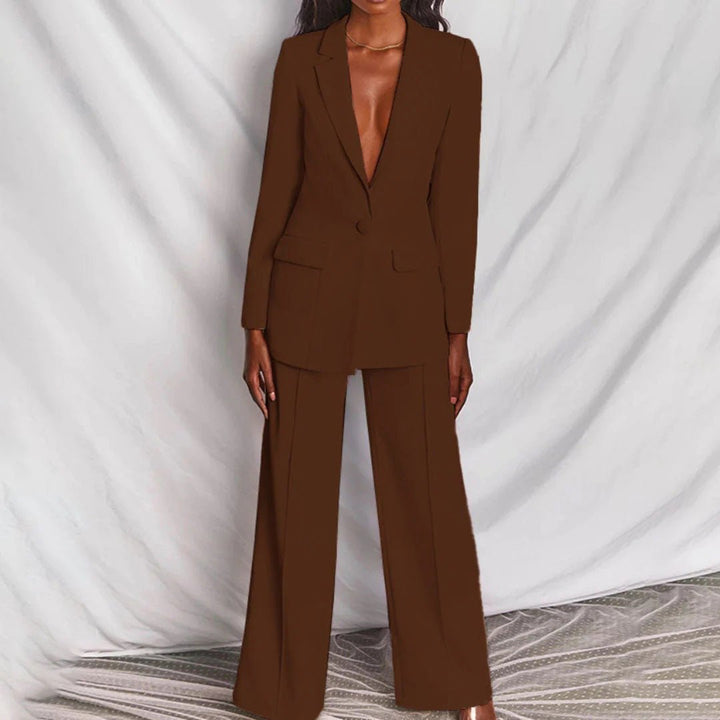 Lemora | Farbenfrohes tailliertes Damen-Set aus Blazer und Hose