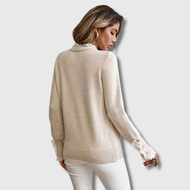 Aveline | Elegant Lace Detail Women’s Sweater