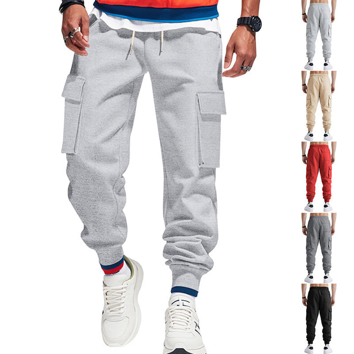 Drune | Pantaloni cargo casual con vita elasticizzata