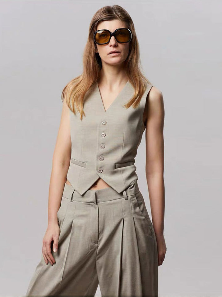 Lorevina | Tailored Button-Front Vest