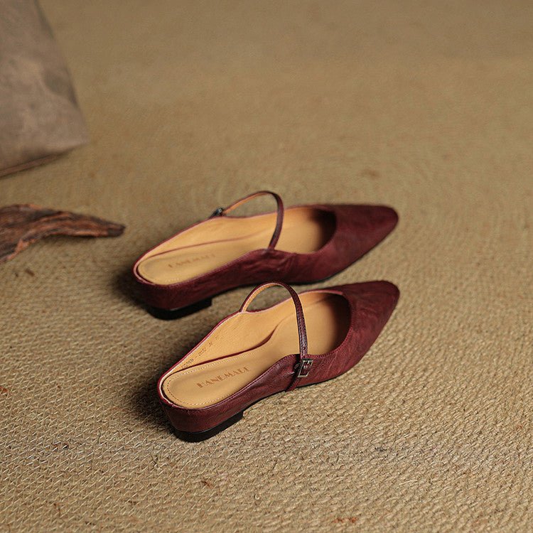 Valerisse | Mules in pelle con punta affusolata