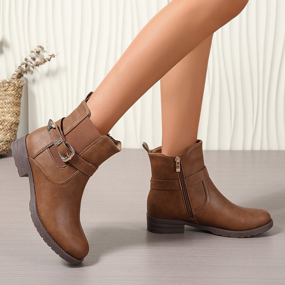 Aurelia | Stivaletto western elegante da donna con fibbia
