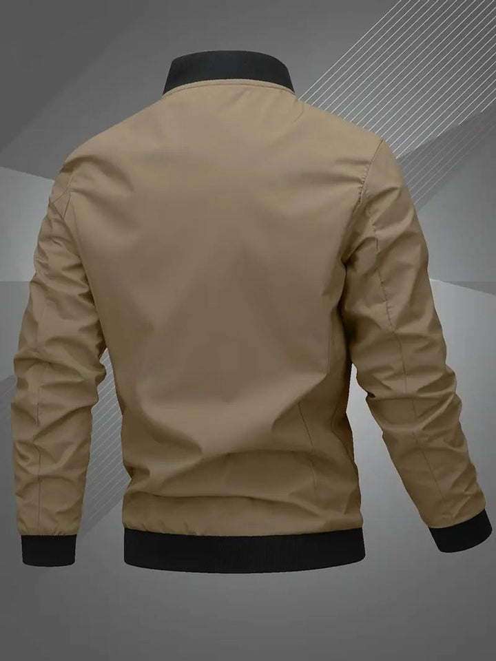 Mariselle | Men's Casual Regular-Fit Polyester Bomber Jacket