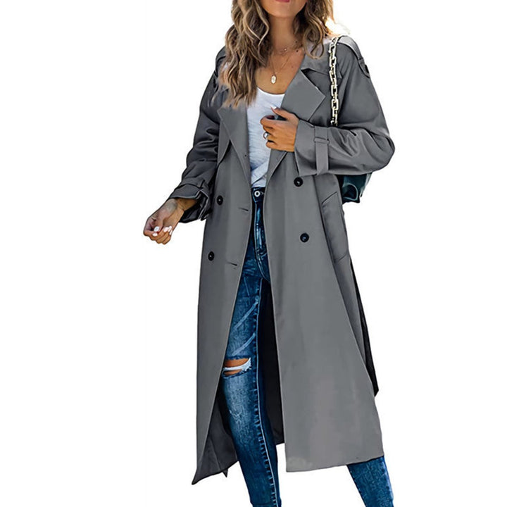 Astrid | Eleganter Oversize-Trenchcoat für Damen mit zweireihigem Verschluss