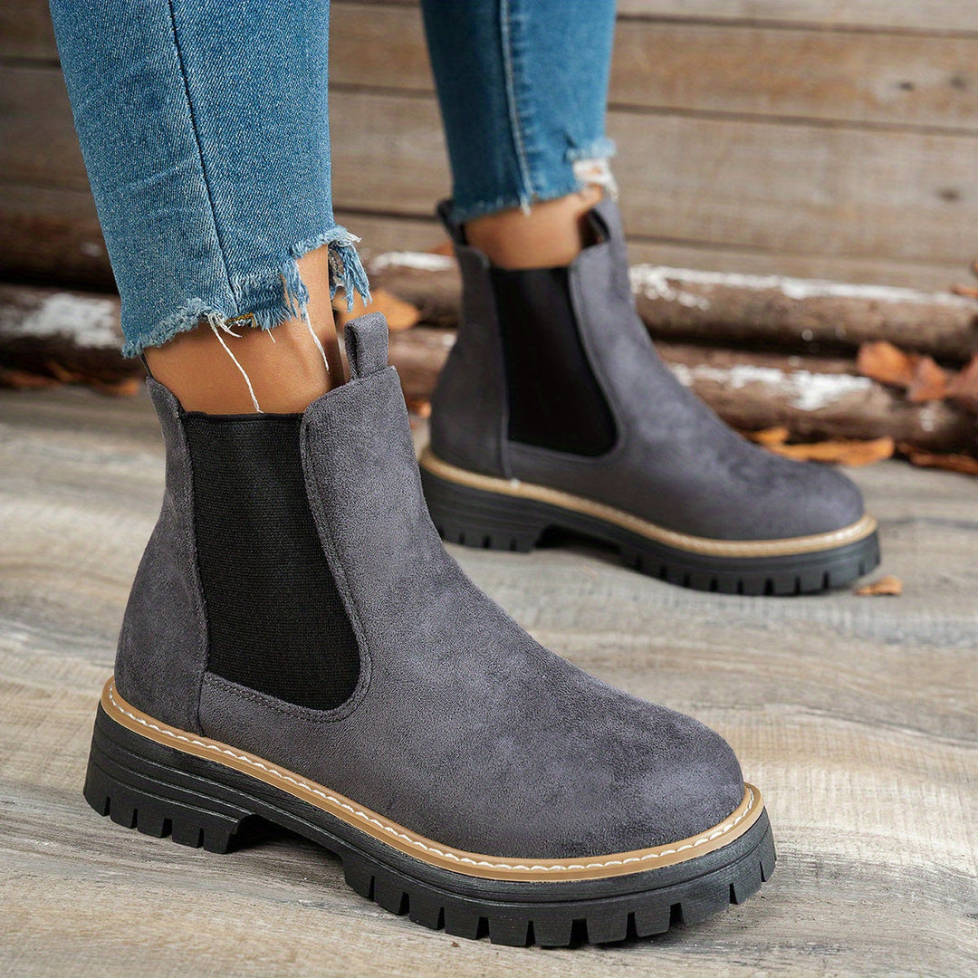 Aurelia | Stylische Chelsea-Stiefeletten mit dicker Sohle für Damen