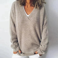 Lexie | Soft V-Neck Knitted Sweater