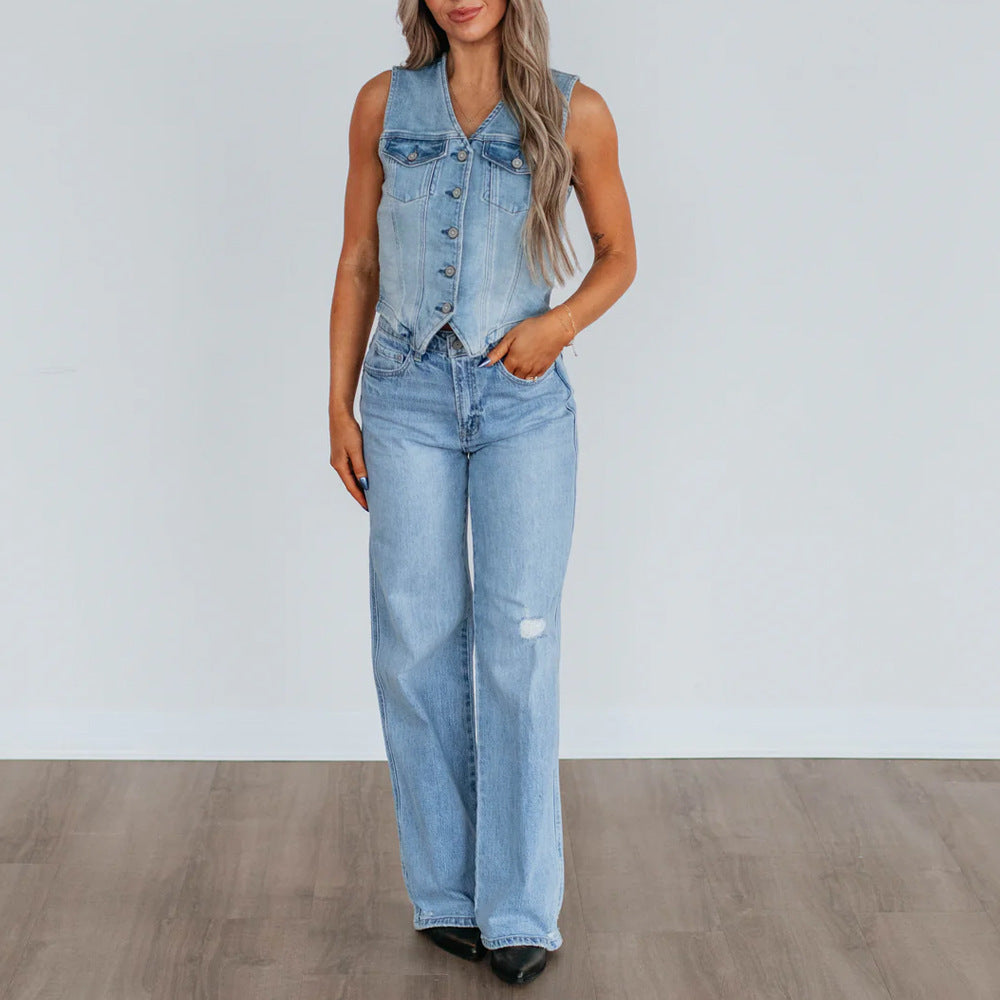 Marielle | Tailored Denim Vest