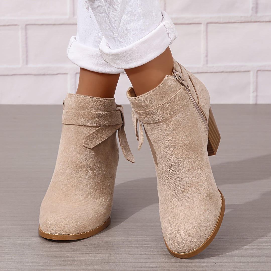 Velmira | Elegante Stiefeletten mit Blockabsatz für Damen
