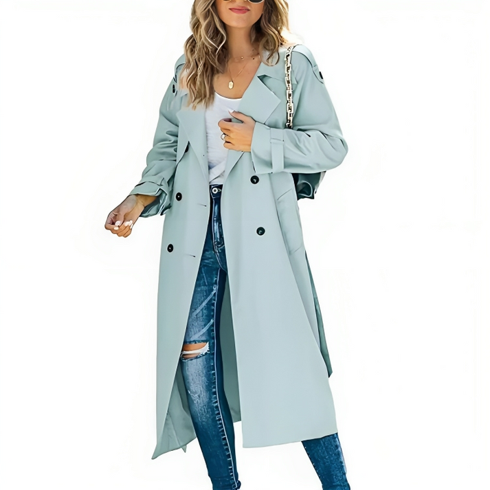 Bella | Trench doppiopetto elegante da donna