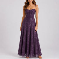 Aloura | Elegantes florales Korsett-Maxikleid für Damen