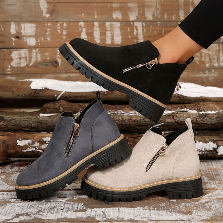 Lerelle | Schicke Wildleder-Plateau-Stiefeletten für Damen
