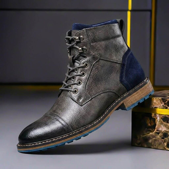 Rowan | Stivali vintage in pelle bicolore