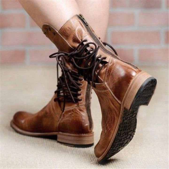 Novelle | Rustikale Western-Schnürstiefel für Damen