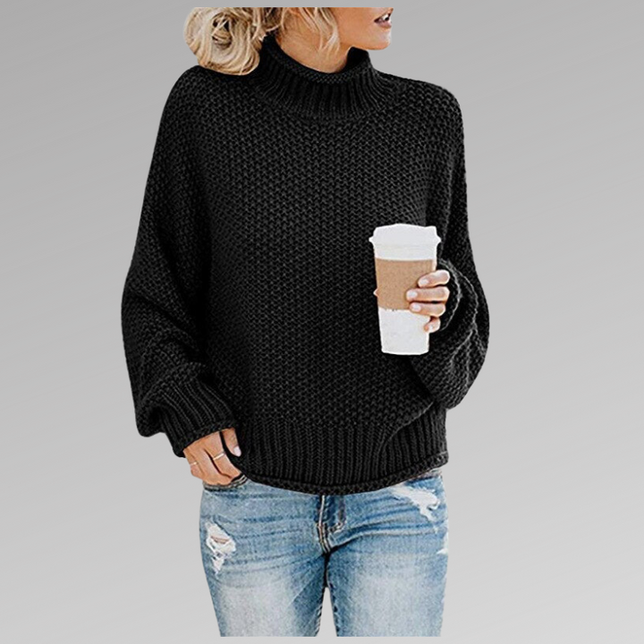 Victoria | Strickpullover mit hohem Kragen