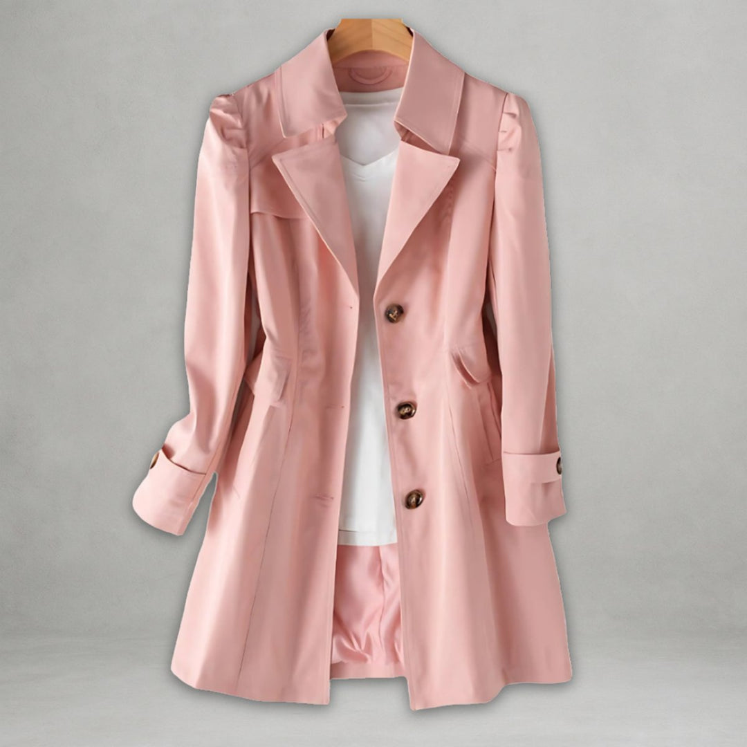 Colette | Trench sartoriale elegante da donna in cotone e nylon