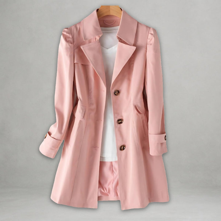 Colette | Trench sartoriale elegante da donna in cotone e nylon