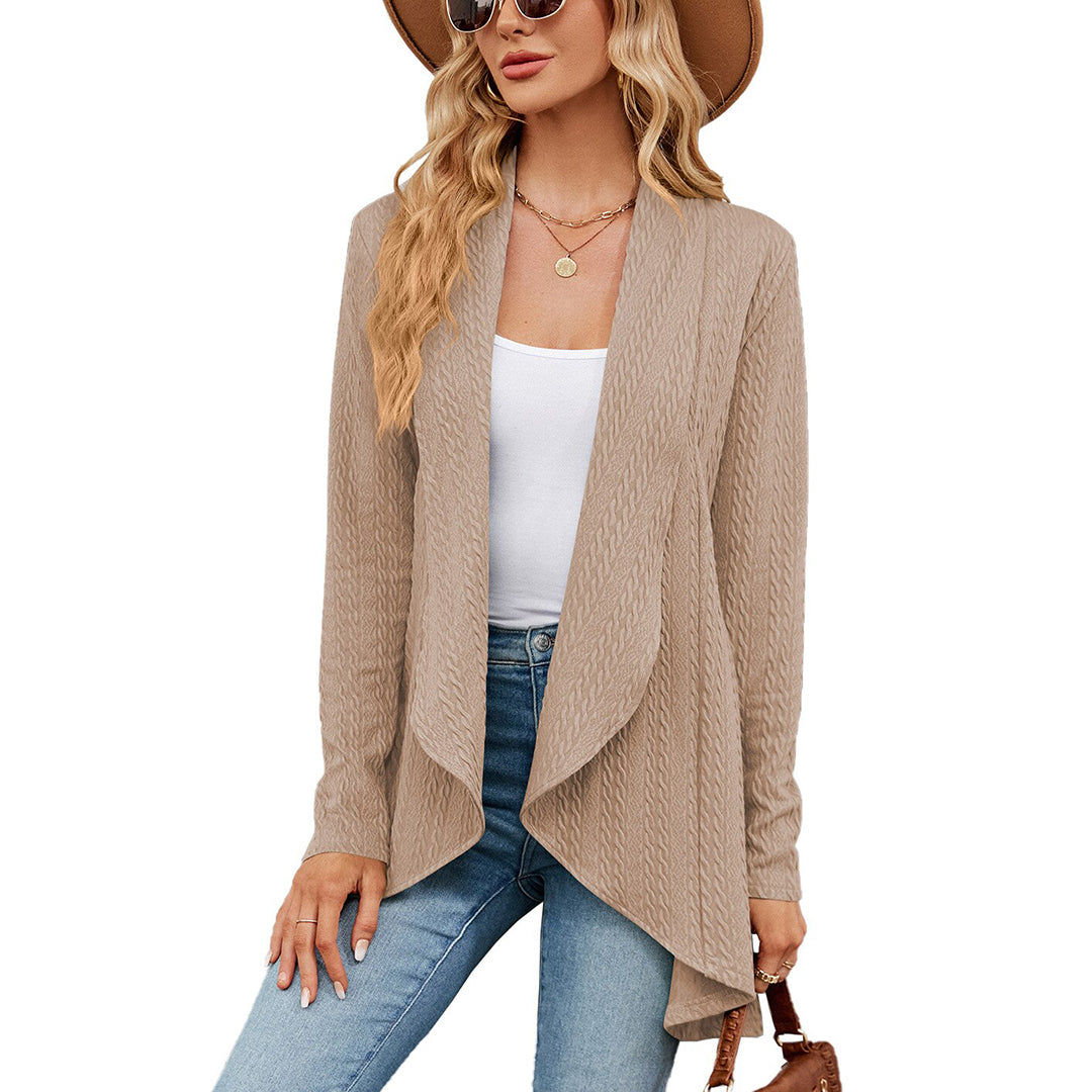 Thalina | Open-Front Long Lightweight Cardigan