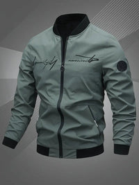 Mariselle | Men's Casual Regular-Fit Polyester Bomber Jacket