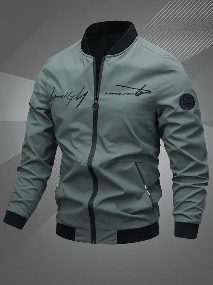 Mariselle | Men's Casual Regular-Fit Polyester Bomber Jacket