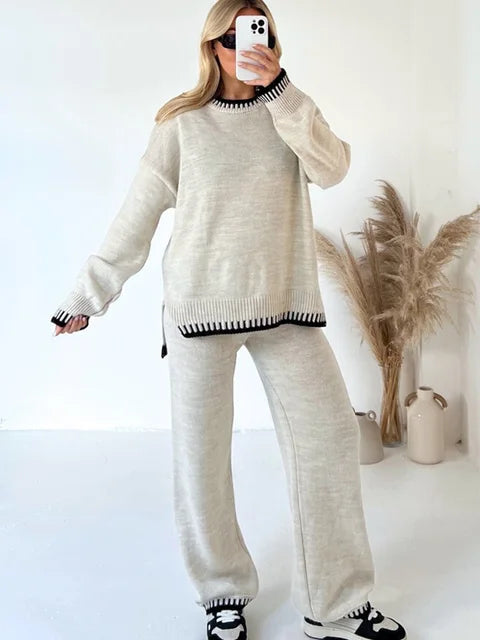 Astrid | Completo comodo in maglia a due pezzi