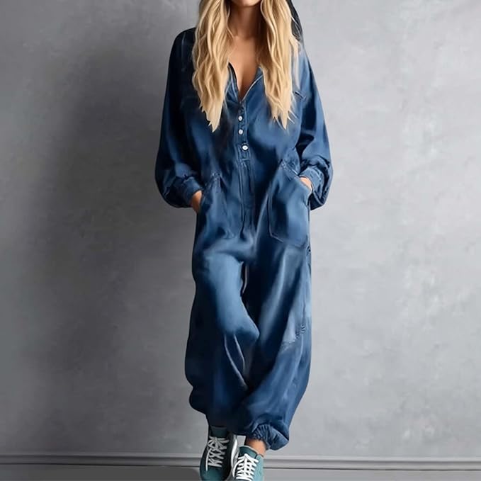 Sienna | Damen Kapuzen-Jumpsuit für die Freizeit