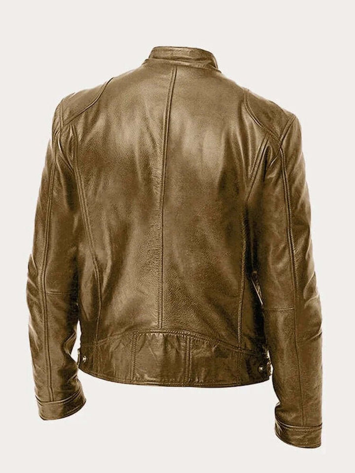 Maverick | Biker Jacket for Men with Genuine Leather Design