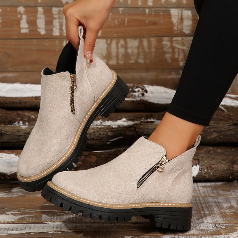 Lerelle | Schicke Wildleder-Plateau-Stiefeletten für Damen
