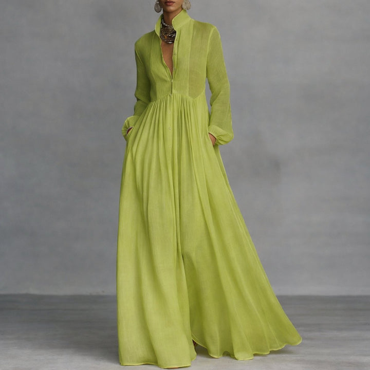 Sorelle | Elegantes fließendes A-Linien-Maxikleid