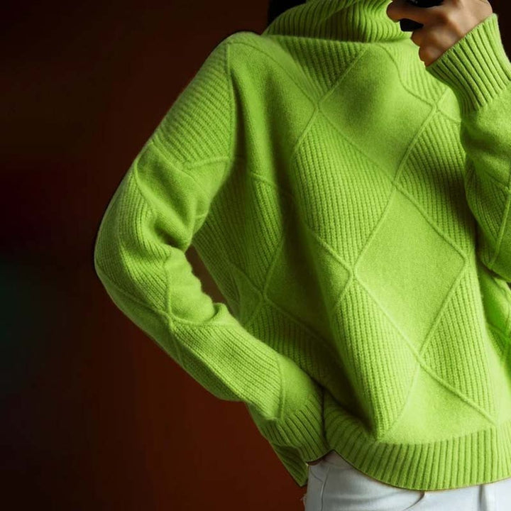 Greta | Turtleneck Sweater – Casual Knit Style for Women