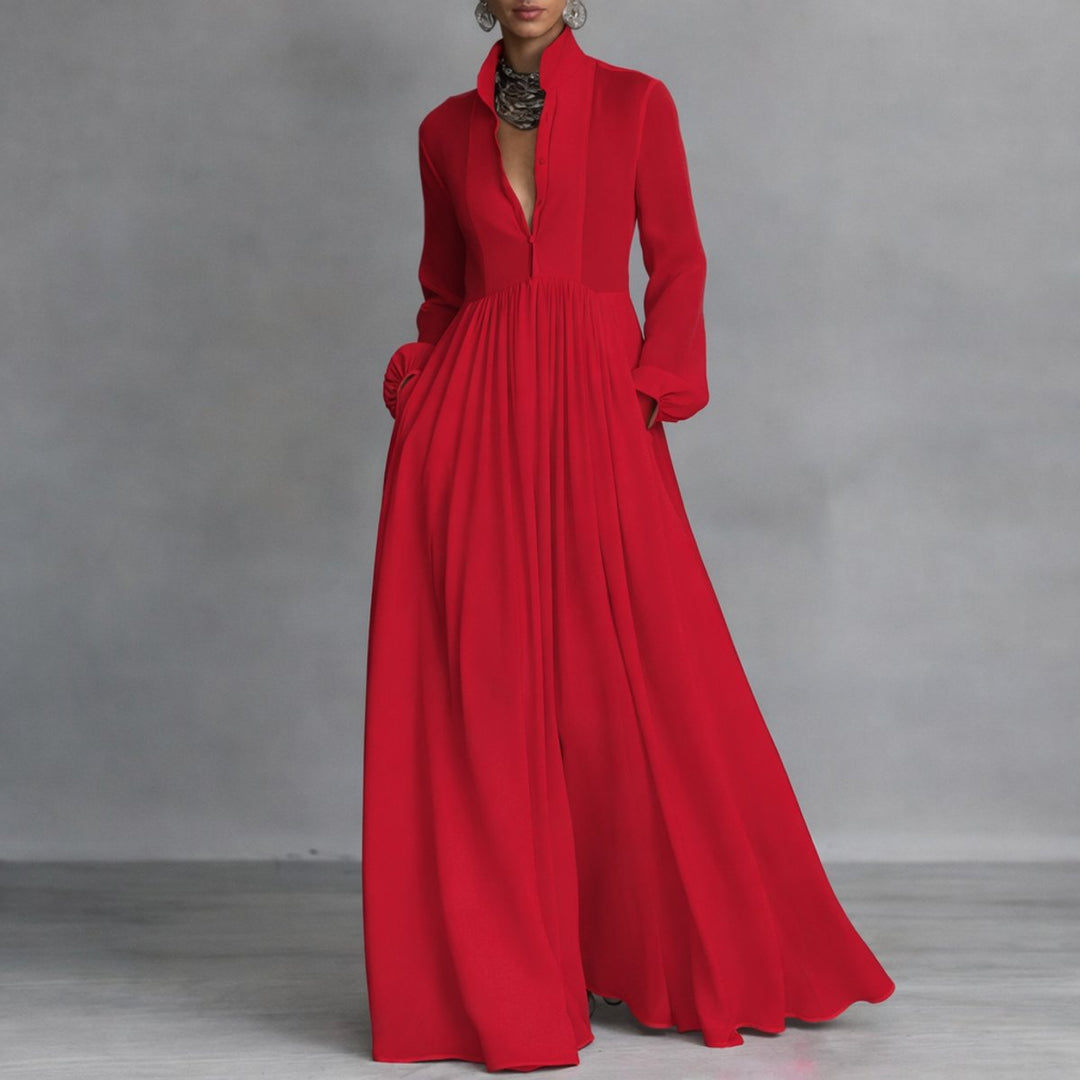 Sorelle | Elegantes fließendes A-Linien-Maxikleid