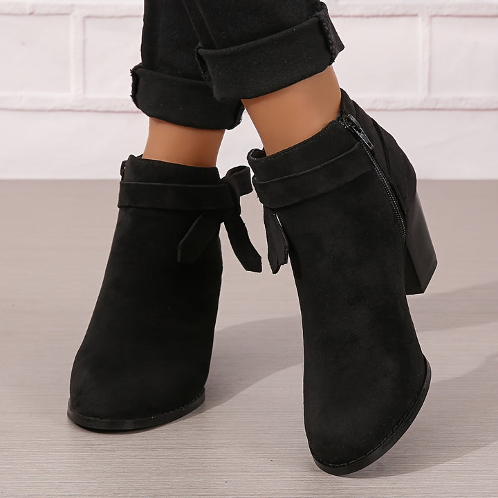 Velmira | Elegante Stiefeletten mit Blockabsatz für Damen