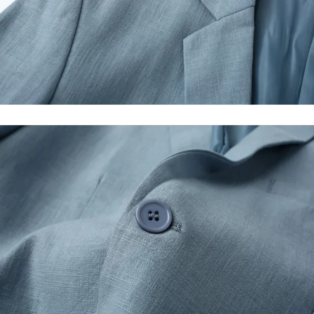 Alex | Blazer elegante in lino dallo stile intramontabile