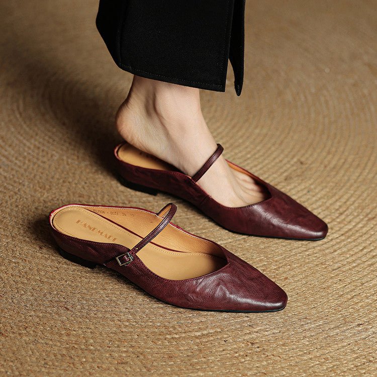 Valerisse | Mules in pelle con punta affusolata