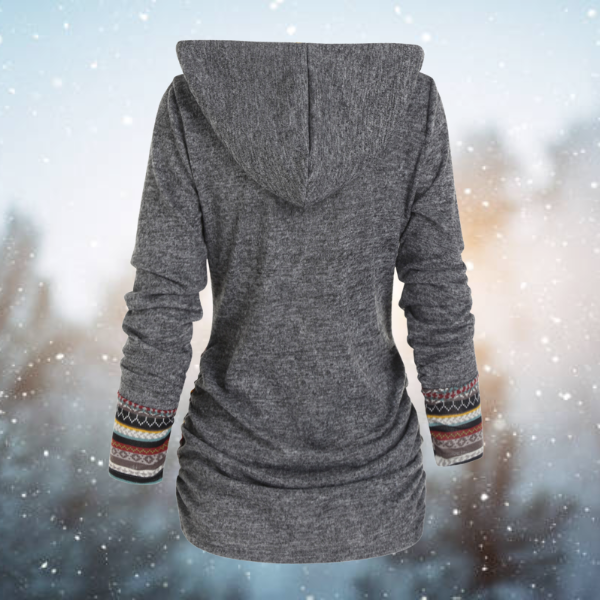 Franza | Tribal Hoodie – Relaxed Style for Women
