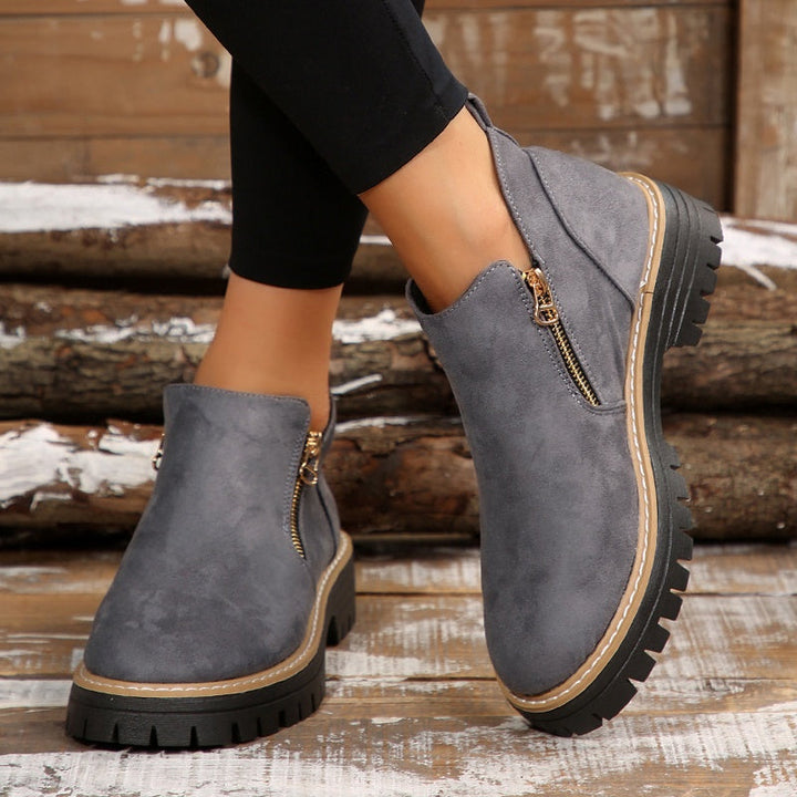 Lerelle | Schicke Wildleder-Plateau-Stiefeletten für Damen
