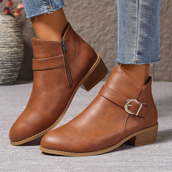 Velmira | Elegante Chelsea-Ankle-Boots für Damen mit Schnallendetail