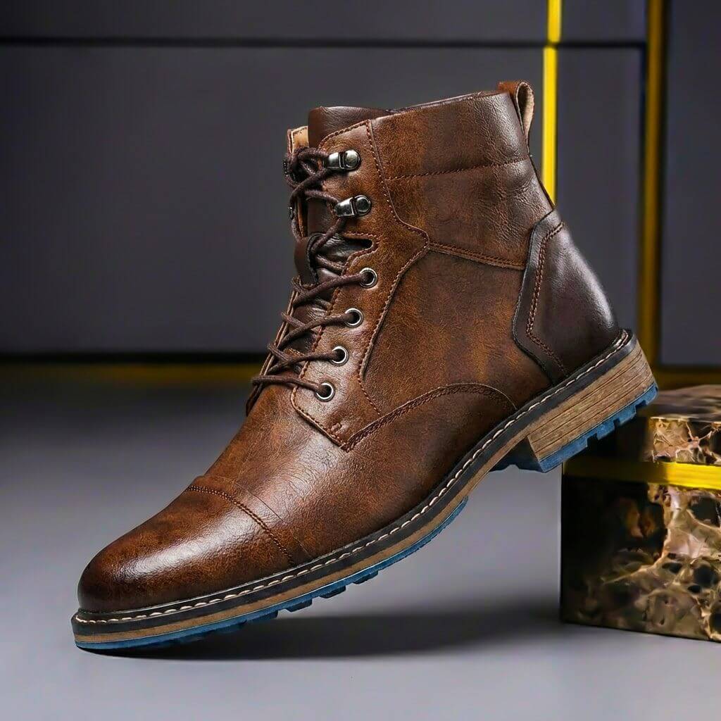 Rowan | Stivali vintage in pelle bicolore