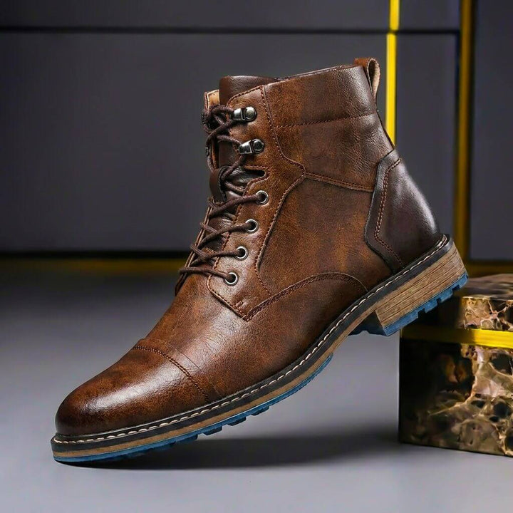 Rowan | Stivali vintage in pelle bicolore