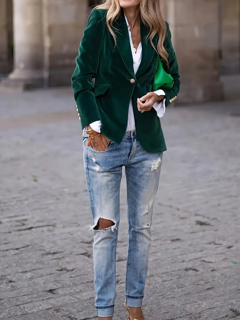 Aurora | Blazer lussuoso da donna in velluto intramontabile