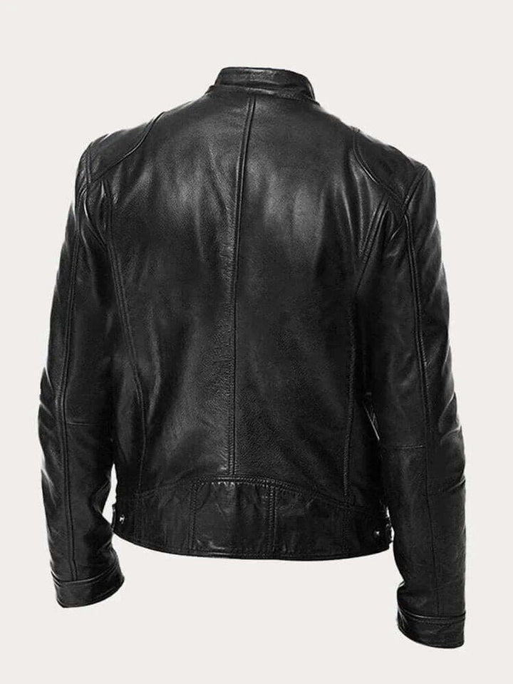 Maverick | Biker Jacket for Men with Genuine Leather Design