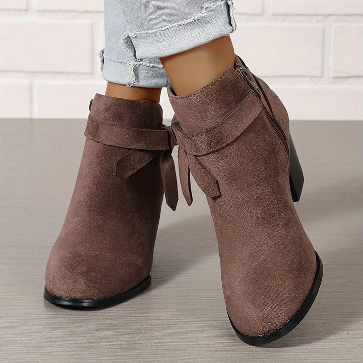 Velmira | Elegante Stiefeletten mit Blockabsatz für Damen