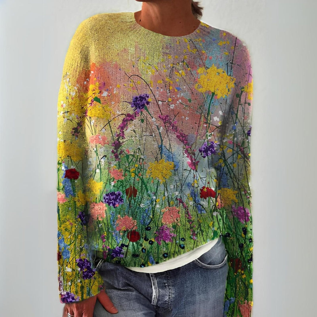 Essence | Floral Pullover for Women – Cozy Style