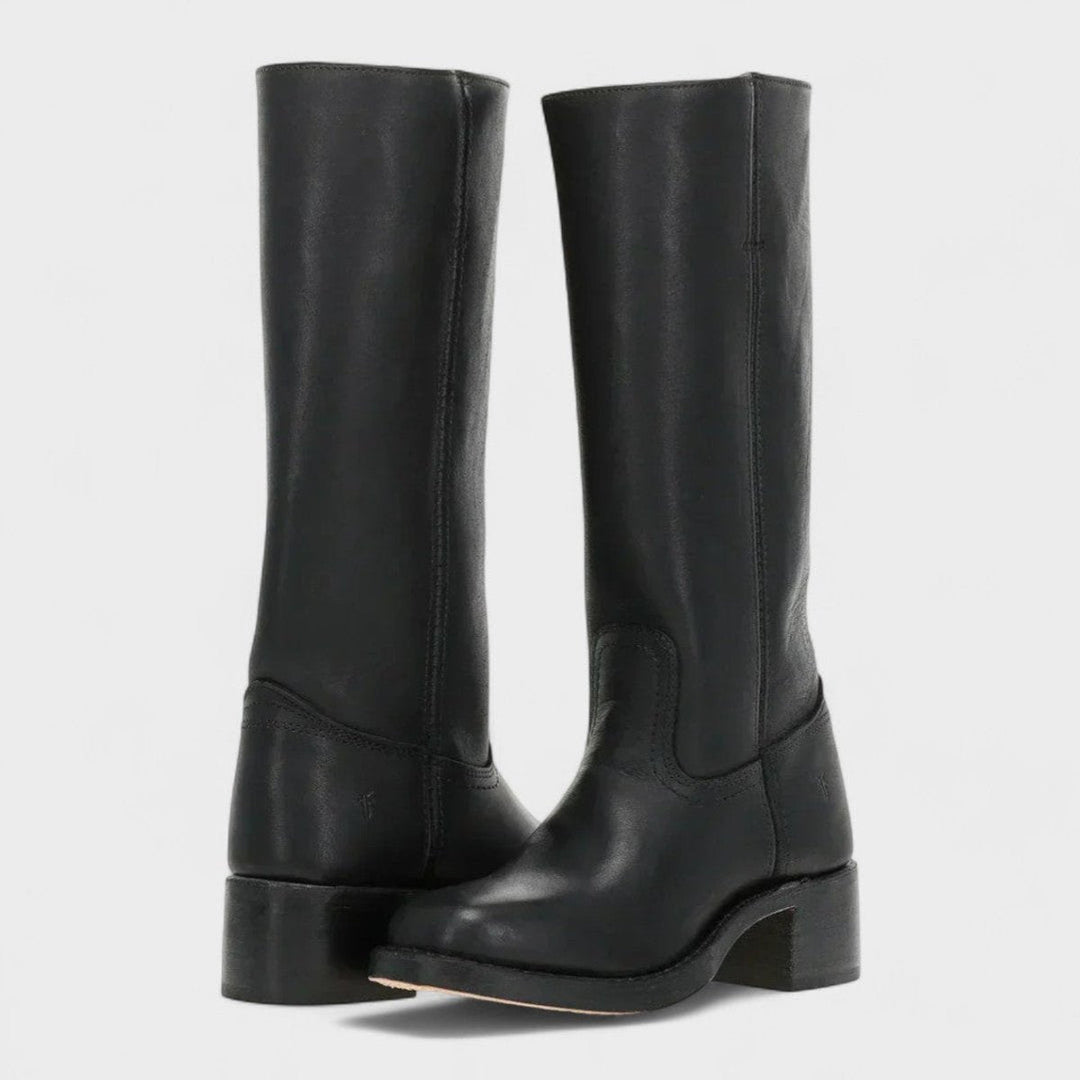 Arista | Western-Lederstiefel für Damen mit knöchelhohem Schaft und Blockabsatz