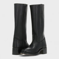 Arista | Western-Lederstiefel für Damen mit knöchelhohem Schaft und Blockabsatz