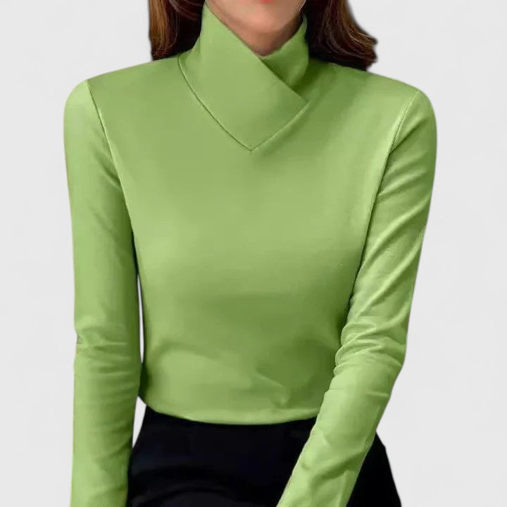 Grayson | Raised Collar Knit Sweater
